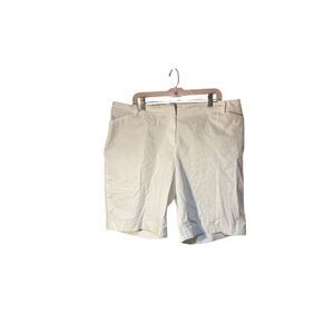 Talbots Plus Size Perfect Short White Bermuda Shorts Size 20 W